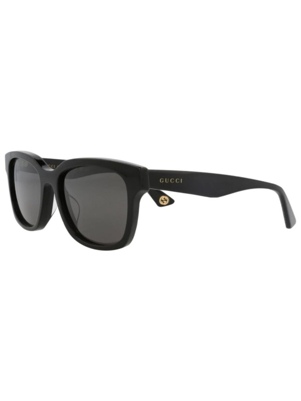 New Gucci Women's Sunglasses Square Rectangle Recycled Acetate Frame Mens Black